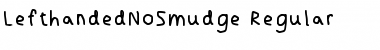 Download Lefthanded No Smudge Font