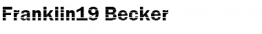 Download Franklin19 Becker Font