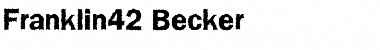 Download Franklin42 Becker Font