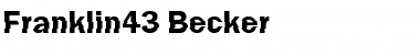 Download Franklin43 Becker Regular Font