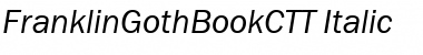 Download FranklinGothBookCTT Font