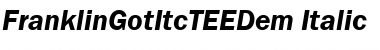 Download FranklinGotItcTEEDem Font