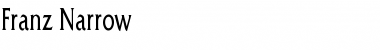 Download Franz Narrow Font