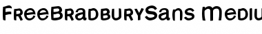 Download FreeBradburySans Medium Font