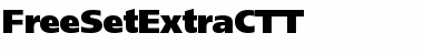 Download FreeSetExtraCTT Font