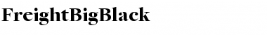 Download FreightBigBlack Font