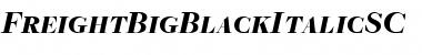 Download FreightBigBlackItalicSC Font