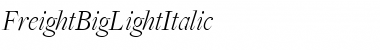 Download FreightBigLightItalic Font