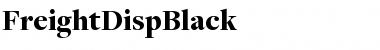 Download FreightDispBlack Font