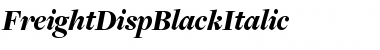 Download FreightDispBlackItalic Font