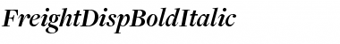 Download FreightDispBoldItalic Font