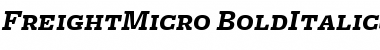 Download FreightMicro BoldItalicSC Font