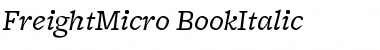 Download FreightMicro BookItalic Font