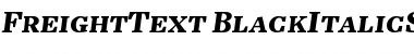 Download FreightText BlackItalicSC Font