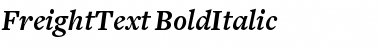 Download FreightText Bold Italic Font