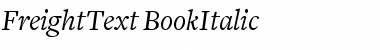 Download FreightText BookItalic Font