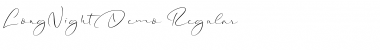 Download Long Night Demo Regular Font Title Preview