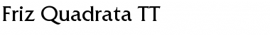 Download Friz Quadrata TT Regular Font