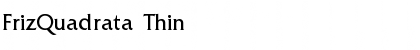 Download FrizQuadrata Font