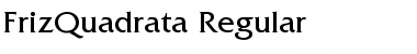 Download FrizQuadrata-Regular Font