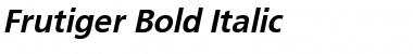 Download Frutiger Bold Italic Font