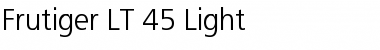 Download Frutiger LT 45 Light Font