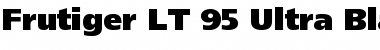 Download Frutiger LT 95 UltraBlack Regular Font