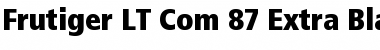 Download Frutiger LT Com 87 Extra Black Condensed Font