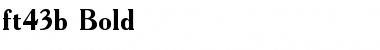 Download ft43b Font