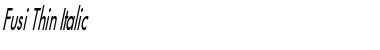 Download Fusi Thin Font