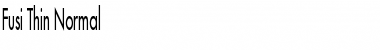 Download Fusi Thin Font