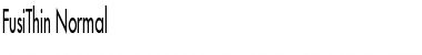 Download FusiThin Font