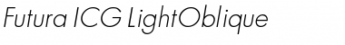 Download Futura ICG LightOblique Font