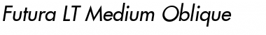 Download Futura LT Oblique Font