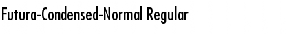 Download Futura-Condensed-Normal Regular Font