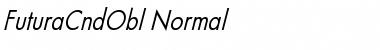 Download FuturaCndObl-Normal Regular Font