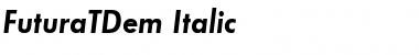 Download FuturaTDem Italic Font