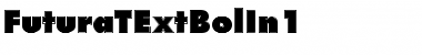 Download FuturaTExtBolIn1 Regular Font