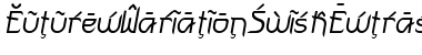 Download FuturexVariationSwishExtrasOblique VariationSwishExtrasOblique Font