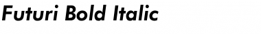 Download Futuri Bold Italic Font