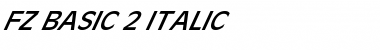 Download FZ BASIC 2 ITALIC Normal Font