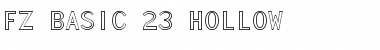 Download FZ BASIC 23 HOLLOW Font