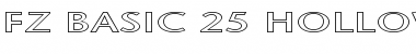 Download FZ BASIC 25 HOLLOW EX Normal Font