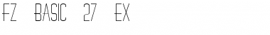 Download FZ BASIC 27 EX Normal Font