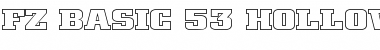 Download FZ BASIC 53 HOLLOW EX Font