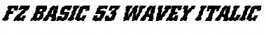 Download FZ BASIC 53 WAVEY ITALIC Font