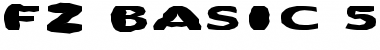 Download FZ BASIC 55 MANGLED EX Normal Font