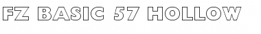 Download FZ BASIC 57 HOLLOW Normal Font