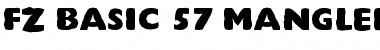 Download FZ BASIC 57 MANGLED Normal Font