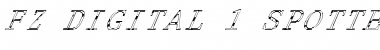 Download FZ DIGITAL 1 SPOTTED ITALIC Font